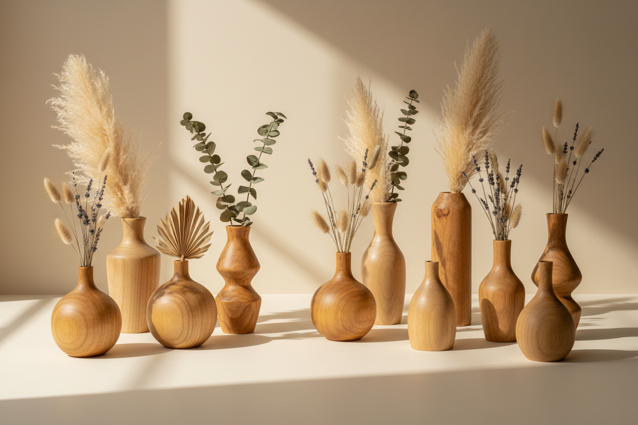 Ahşap Vazo Koleksiyonu