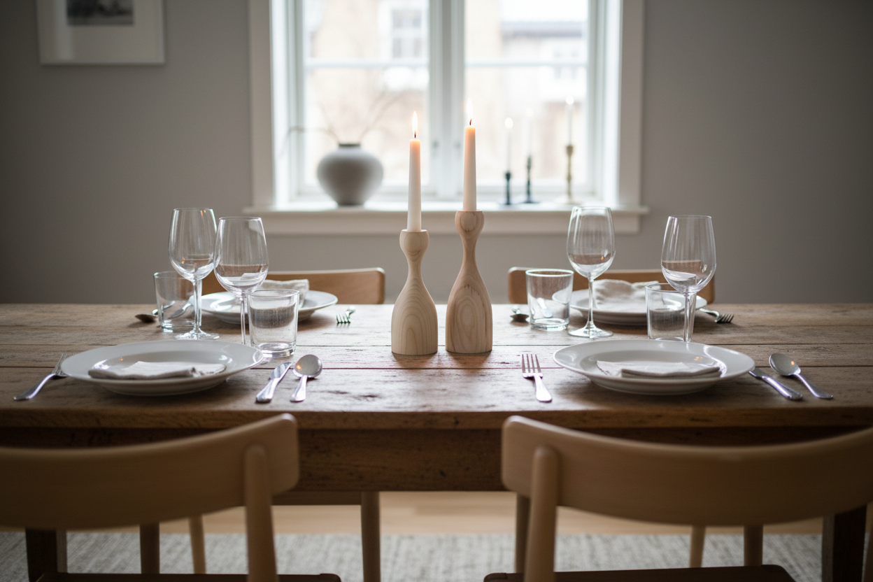 Şamdan Yemek Masası