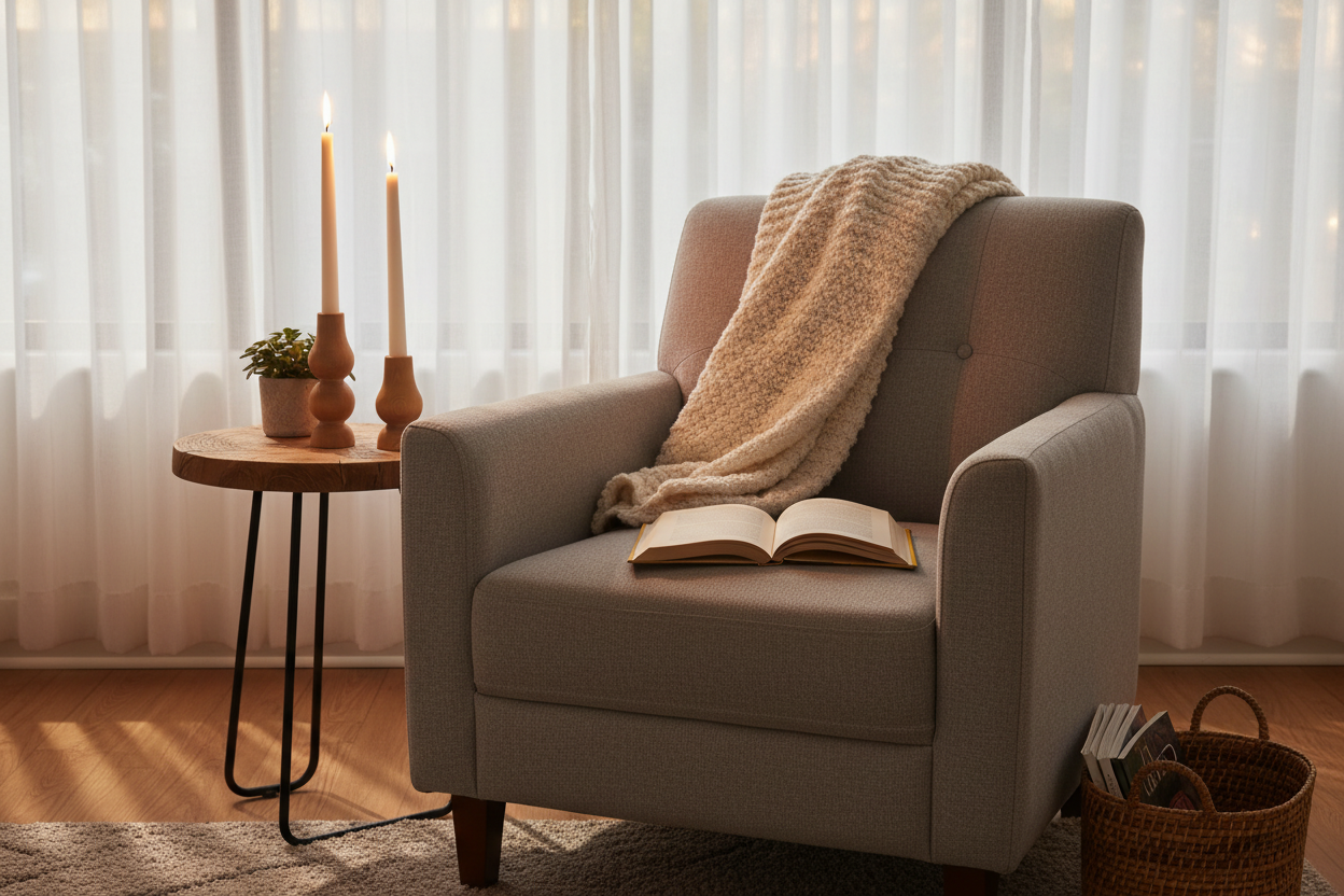 Okuma köşesi - rahatlayıcı