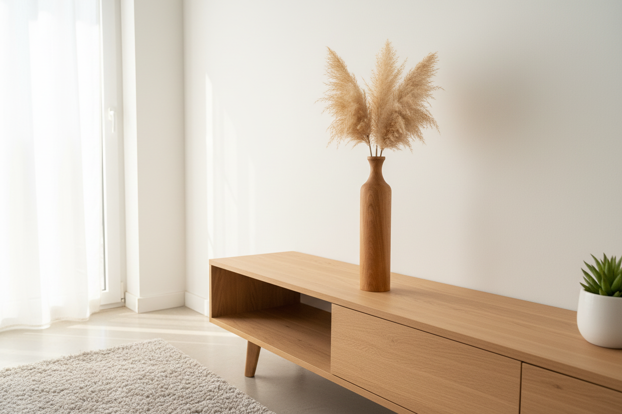 Oturma odası konsol - tekli vazo