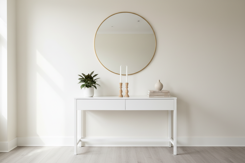 Giriş konsolu - fildişi mumlar