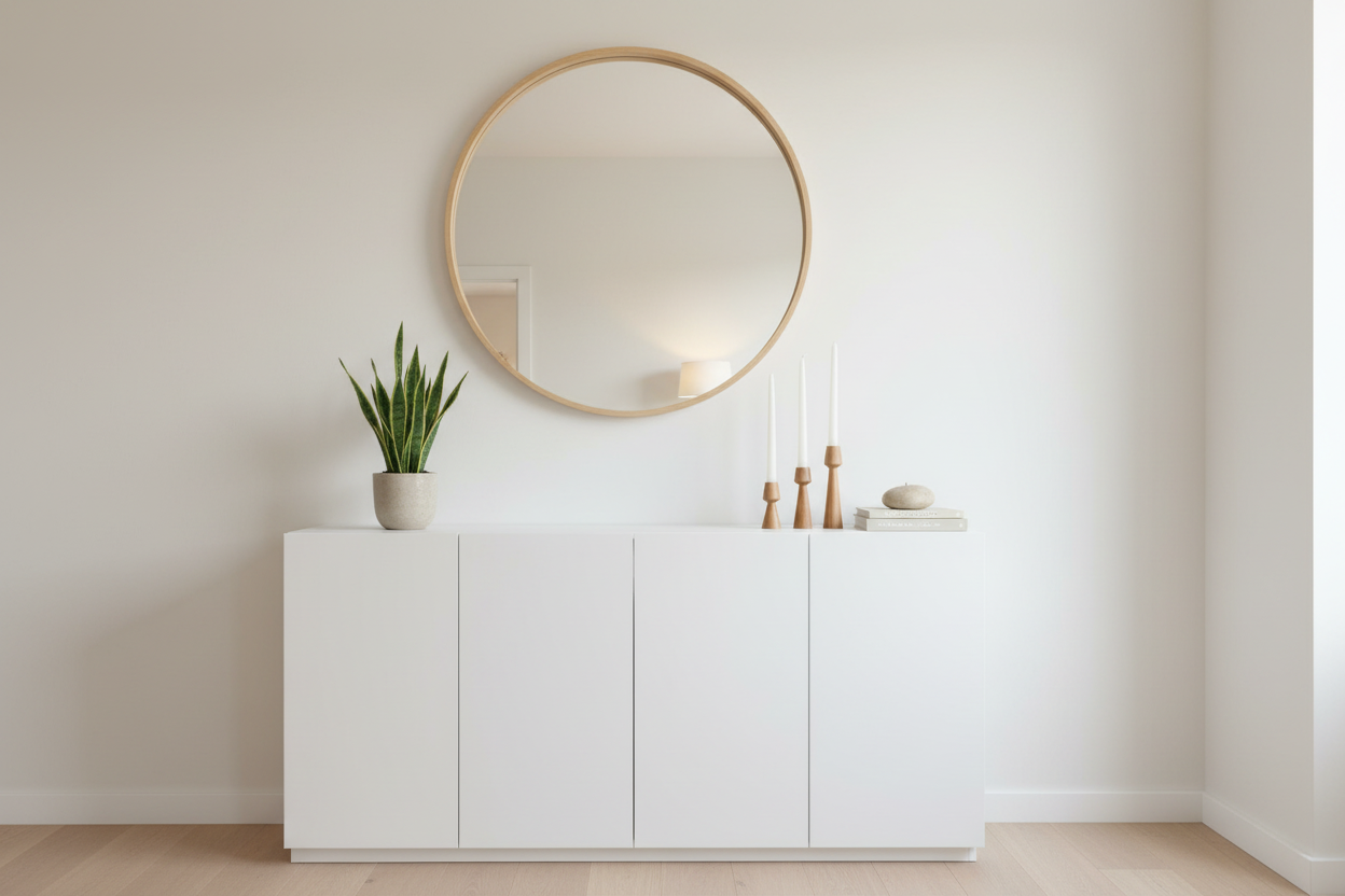 Giriş konsolu - fildişi mumlar