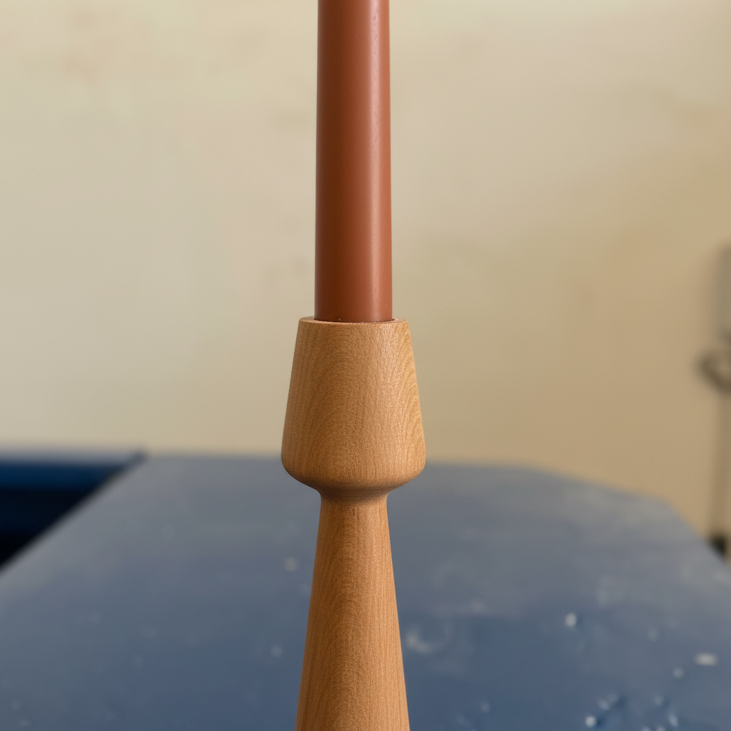 Konik form makro - renkli mum