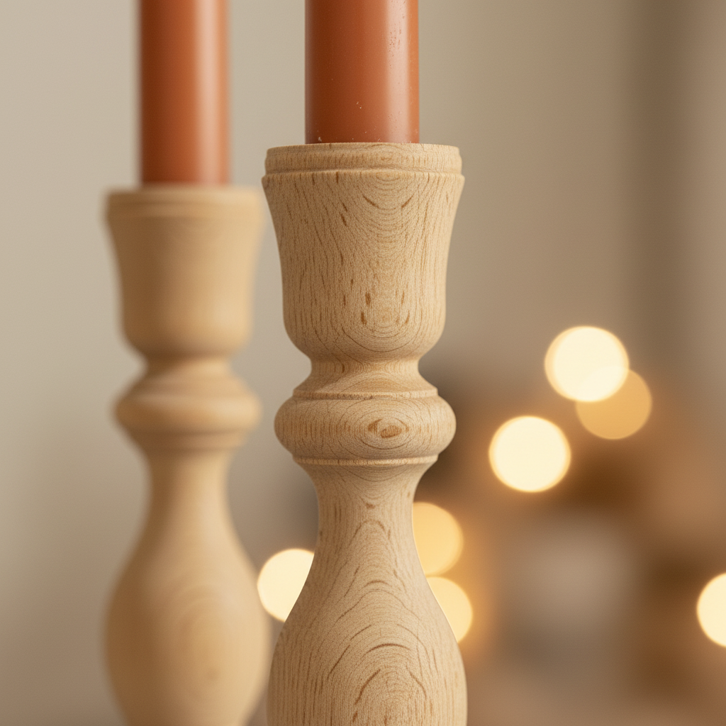 Ahşap doku makro - terracotta mum