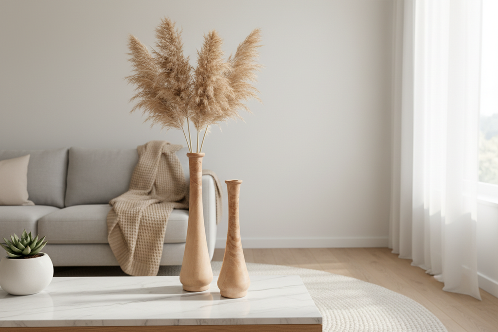 Oturma odasında vazo kullanımı - lifestyle