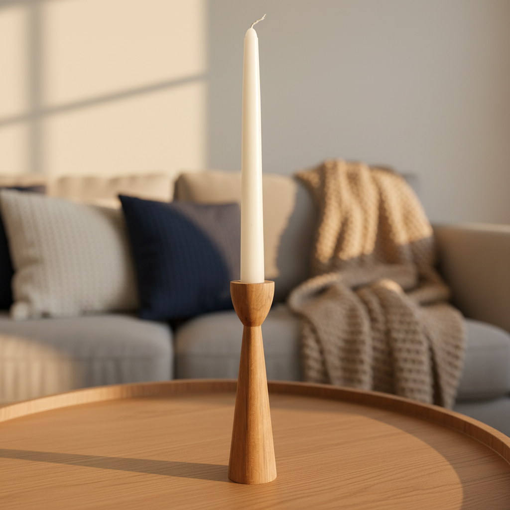 Şamdan gövde eğrisi - iç mekanda makro çekim