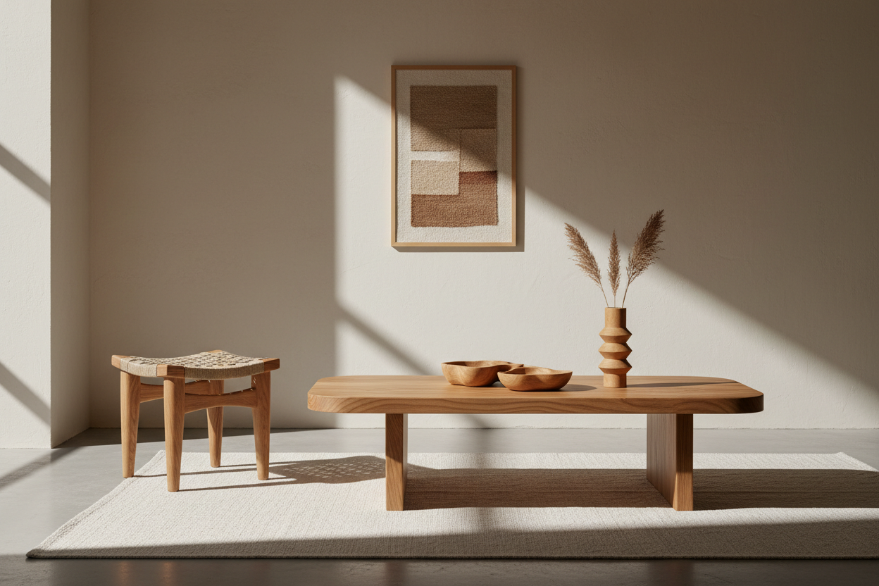 Premium ahşap ev dekorasyonu görseli